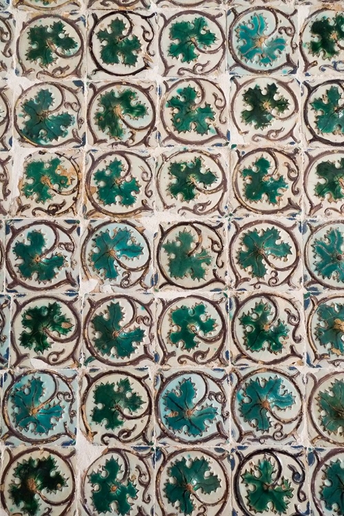 Picture of SINTRA-PORTUGAL. OLD PORTUGUESE TILES WITH MOORISH INFLUENCE