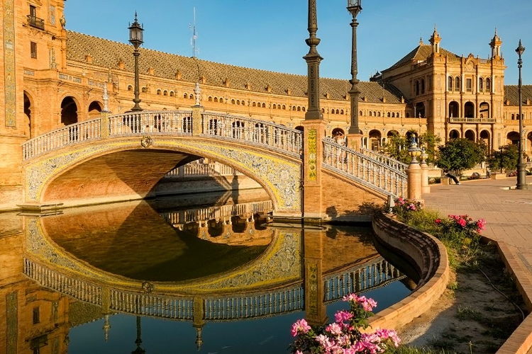 Picture of SEVILLE-SPAIN. PLAZA DE ESPANA. IT WAS BUILT IN 1928 FOR THE IBERO-AMERICAN EXPOSITION OF 1929