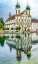 Picture of JESUIT CHURCH INNER HARBOR REFLECTION-LUCERNE-SWITZERLAND.