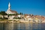 Picture of CROATIA-ROVINJ-ISTRIA. HARBOR AND CATHEDRAL OF ST. EUPHEMIA.