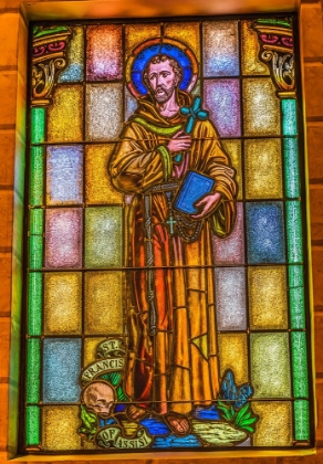 Picture of ST. FRANCIS OF ASSISI STAINED GLASS ST. AUGUSTINE CATHEDRAL-TUCSON-ARIZONA.