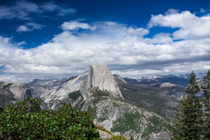 Picture of YOSEMITE-CALIFORNIA-USA. VIEWS OVER YOSEMITE VALLEY FROM GLACIER POINT.