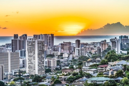 Picture of SUNSET-HONOLULU-HAWAII.