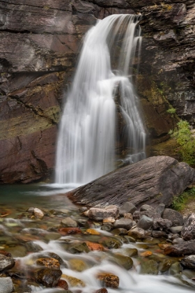 Picture of BARING FALLS IN GLACIER NATIONAL PARK-MONTANA-USA