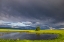Picture of STORMY CLOUDS OVER WETLANDS HABITAT IN THE FLATHEAD VALLEY-MONTANA-USA