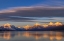 Picture of WINTER SUNSET ON MOUNTAIN PEAKS OVER LAKE MCDONALD IN GLACIER NATIONAL PARK-MONTANA-USA