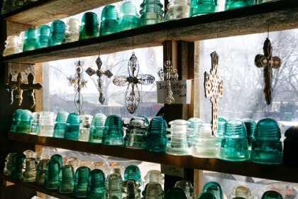 Picture of CERILLOS-NEW MEXICO-USA. ANTIQUE GLASS CONDUCTORS.