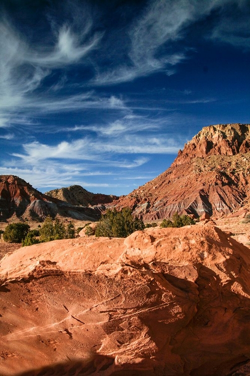 Picture of ABIQUIU-NEW MEXICO-USA. TYPICAL LANDSCAPE FOR THE AREA.