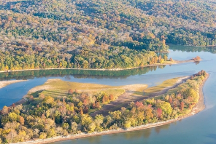 Picture of USA-TENNESSEE. HIWASSEE WILDLIFE REFUGE FALL COLOR BEGINNING.