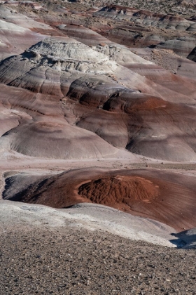 Picture of USA-UTAH. BENTONITE HILLS GEOLOGICAL FEATURE-CAPITOL REEF NATIONAL PARK