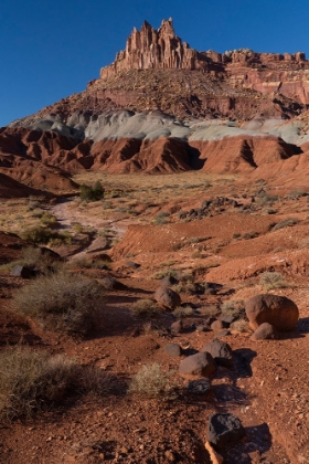 Picture of USA-UTAH. THE CASTLE-CAPITOL REEF NATIONAL PARK