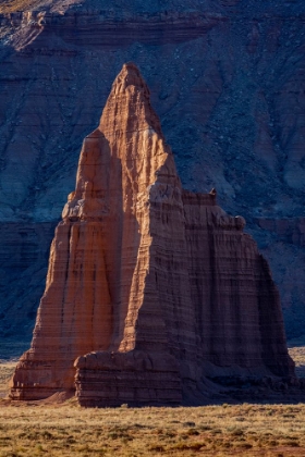 Picture of USA-UTAH. SUNRISE ON TEMPLE OF THE MOON-CATHEDRAL VALLEY-CAPITOL REEF NATIONAL PARK