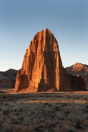 Picture of USA-UTAH. SUNRISE ON TEMPLE OF THE SUN-CAPITOL REEF NATIONAL PARK