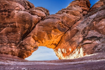 Picture of TWISTED DOUGHNUT ARCH-ARCHES NATIONAL PARK-MOAB-UTAH-USA.