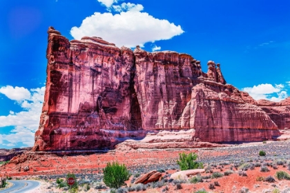 Picture of TOWER OF BABEL ROCK FORMATION-ARCHES NATIONAL PARK-MOAB-UTAH-USA.
