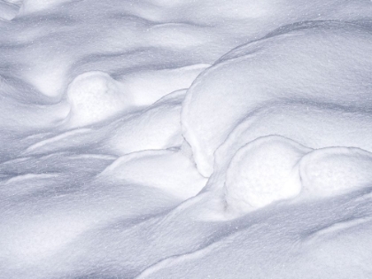 Picture of USA-WASHINGTON STATE-CLE ELUM-KITTITAS COUNTY. SNOW MOUNDS IN WINTER.