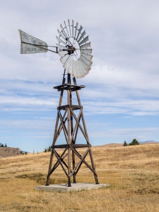 Picture of USA-WASHINGTON STATE-MOLSON-OKANOGAN COUNTY. WINDMILL IN THE GHOST TOWN.