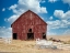 Picture of USA-WASHINGTON STATE-WILBUR-LINCOLN COUNTY. OLD RED BARN.