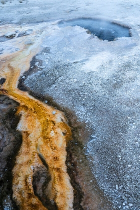 Picture of USA-WYOMING. ABSTRACT GEOTHERMAL FEATURE-YELLOWSTONE NATIONAL PARK.