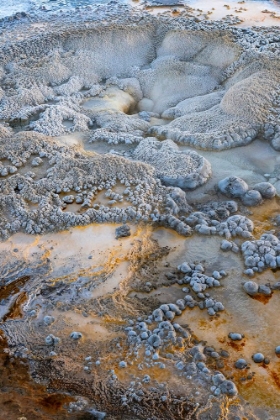 Picture of USA-WYOMING. ABSTRACT GEOTHERMAL FEATURE-ANEMONE GEYSER-YELLOWSTONE NATIONAL PARK.