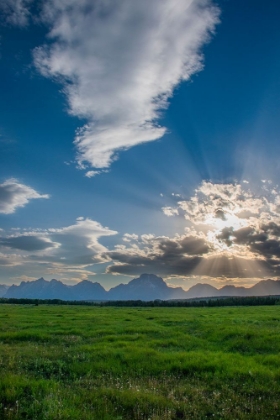 Picture of SUNSET-GRAND TETONS NATIONAL PARK-WYOMING-USA