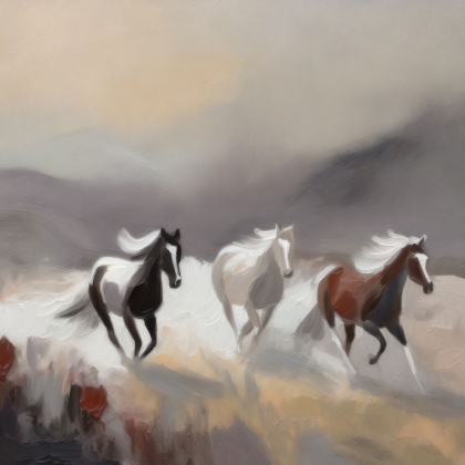 Picture of HORSES AGAINST THE SKY
