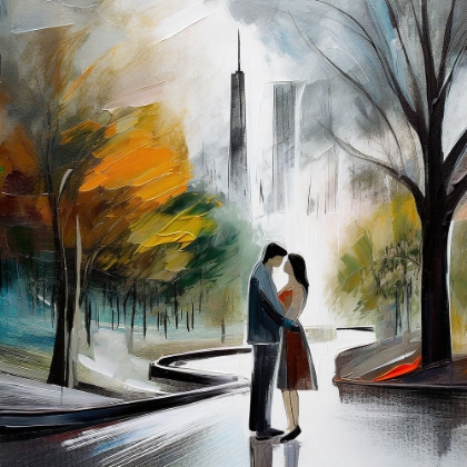 Picture of LOVERS IN THE CITYSCAPE