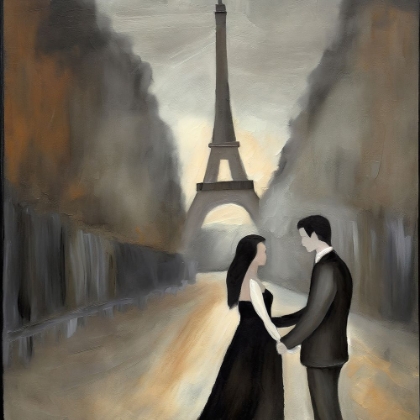 Picture of ROMANCE IN PARIS I