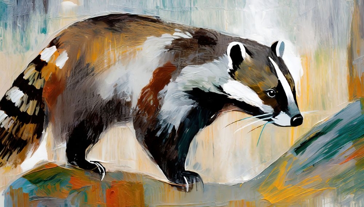 Picture of PORTRAIT OF A BADGER