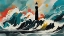 Picture of LIGHTHOUSE IN THE TEMPEST