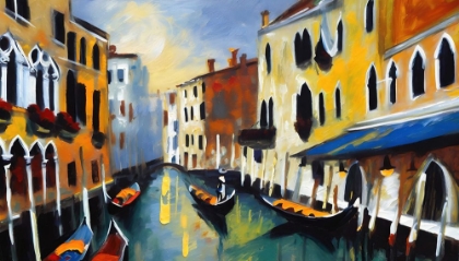 Picture of SUNSET ON THE CANAL IV