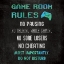 Picture of GAME ROOM RULES