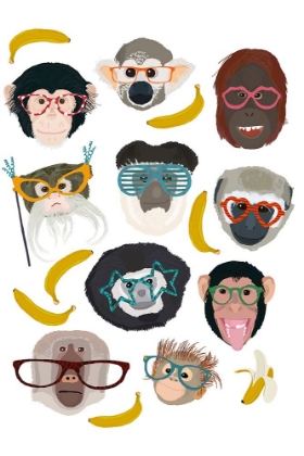 Picture of MONKEYS IN GLASSES