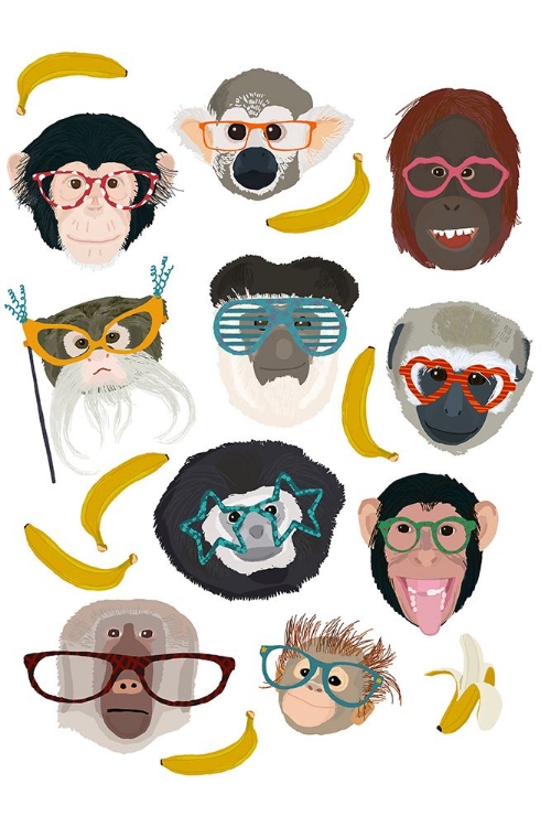 Picture of MONKEYS IN GLASSES
