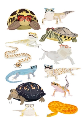 Picture of REPTILES IN GLASSES