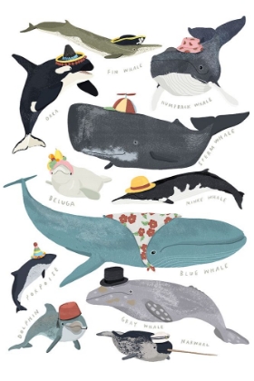 Picture of WHALES IN HATS
