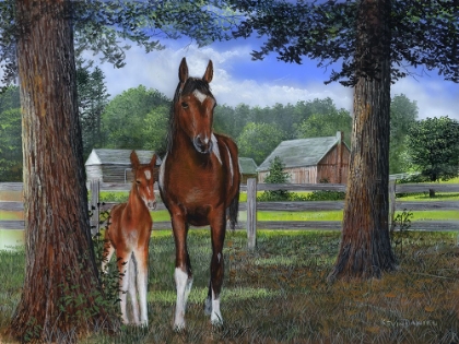 Picture of MARE AND FOAL