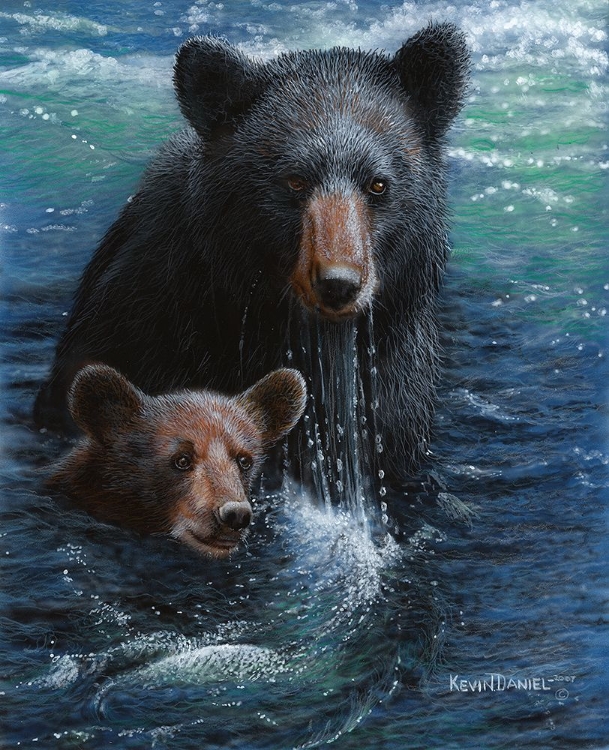 Picture of BEARLY SWIMMING