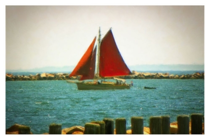 Picture of RED SAILBOAT