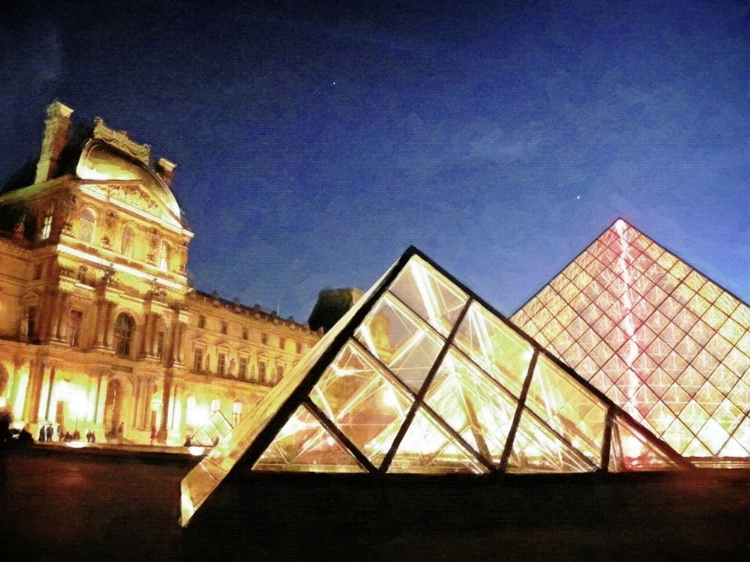 Picture of THE LOUVRE AT DUSK