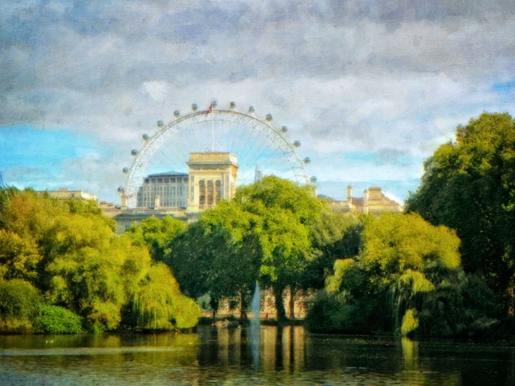 Picture of LONDON EYE VIEW FROM PARK