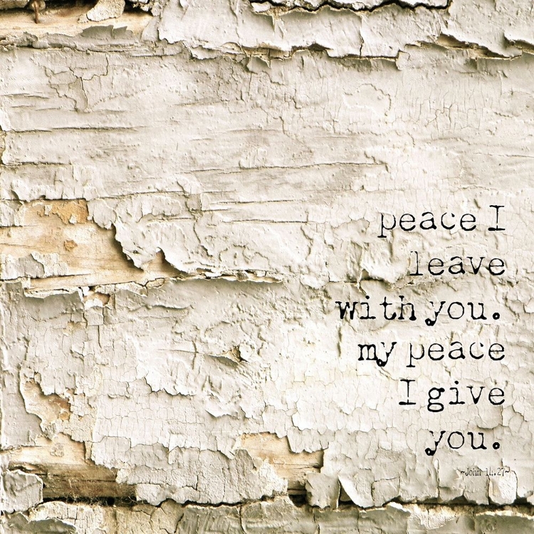Picture of SIMPLE WORDS RELIGIOUS PEACE I LEAVE YOU