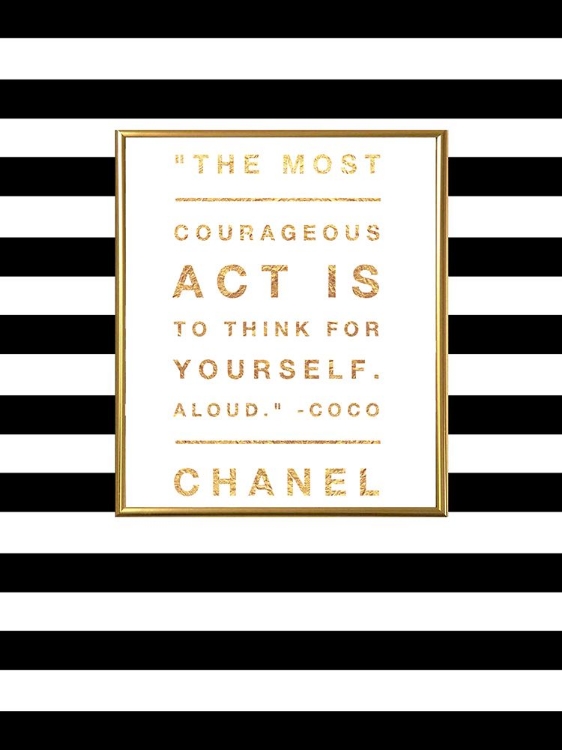 Picture of GLAM QUOTES THE MOST COURAGEOUS ACT