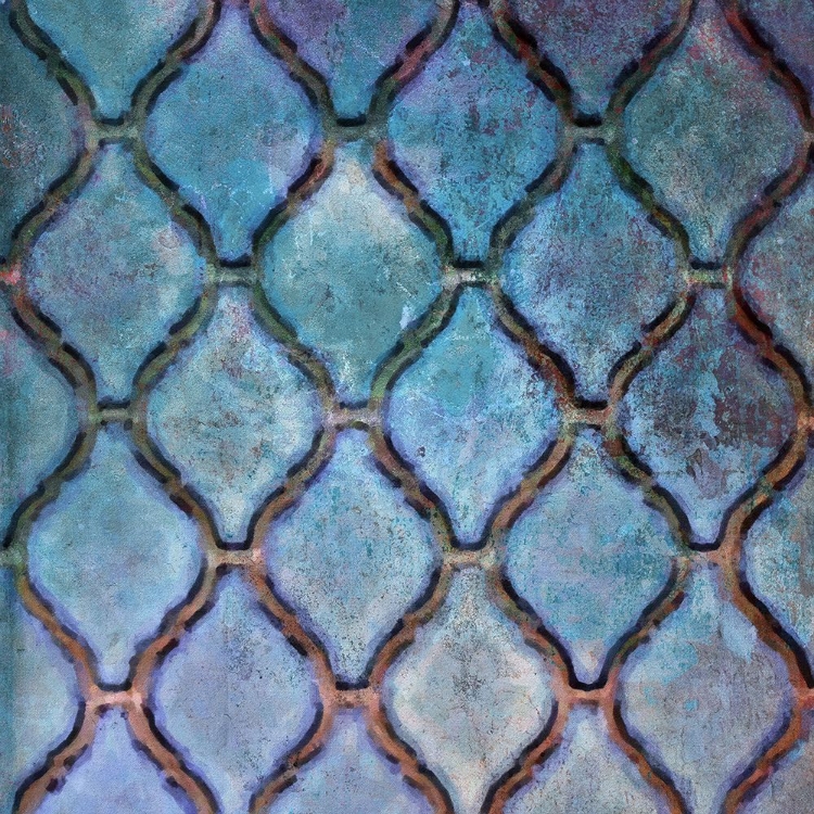 Picture of BLUE TILE ABSTRACT