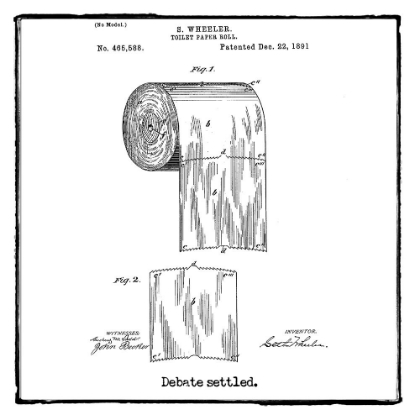 Picture of DEBATE SETTLED BATHROOM PATENT