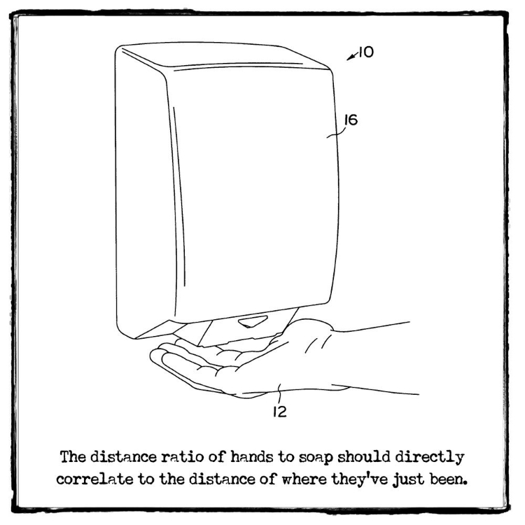 Picture of DISTANCE RATIO BATHROOM PATENT