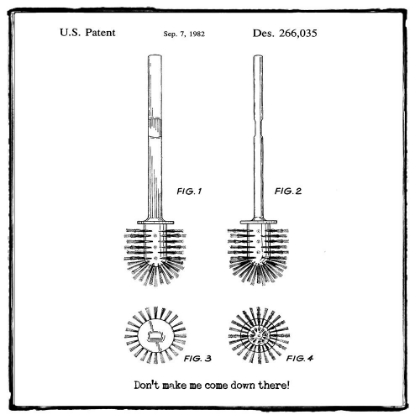 Picture of DONT MAKE ME COME DOWN THERE BATHROOM PATENT