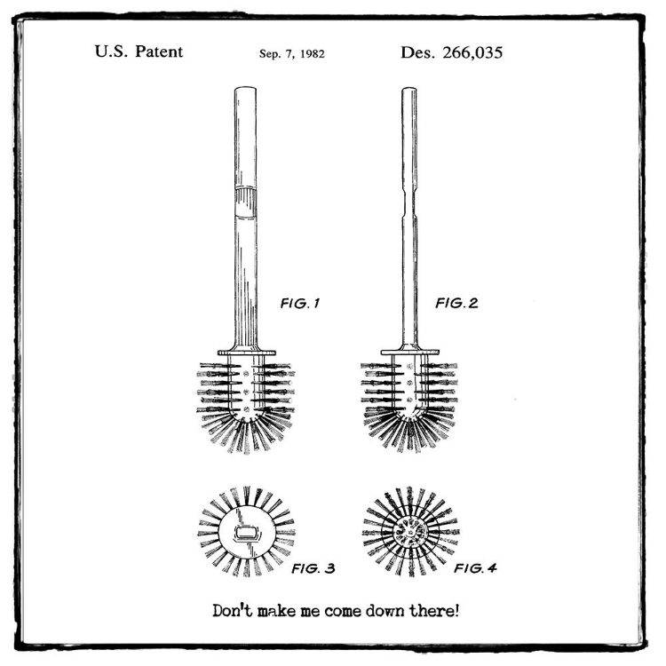 Picture of DONT MAKE ME COME DOWN THERE BATHROOM PATENT