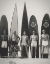 Picture of SURFERS AT MANLY BEACH C1940 RAY LEIGHTON NATL LIBRARY OF AUSTRALIA