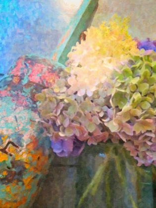 Picture of STILL LIFE WITH HYDRANGEAS AND BUOY